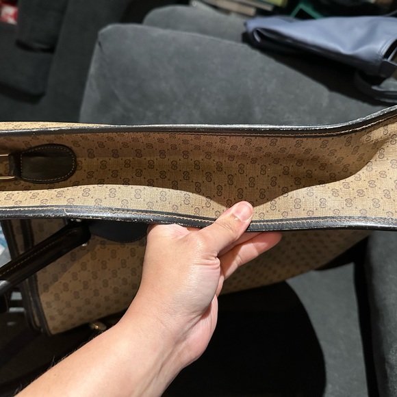 Gucci Brown Monogram Tote Bag - Picture 12 of 17